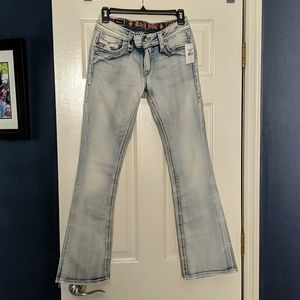 NWT Size 28 Rock Revival Raven Boot Jeans